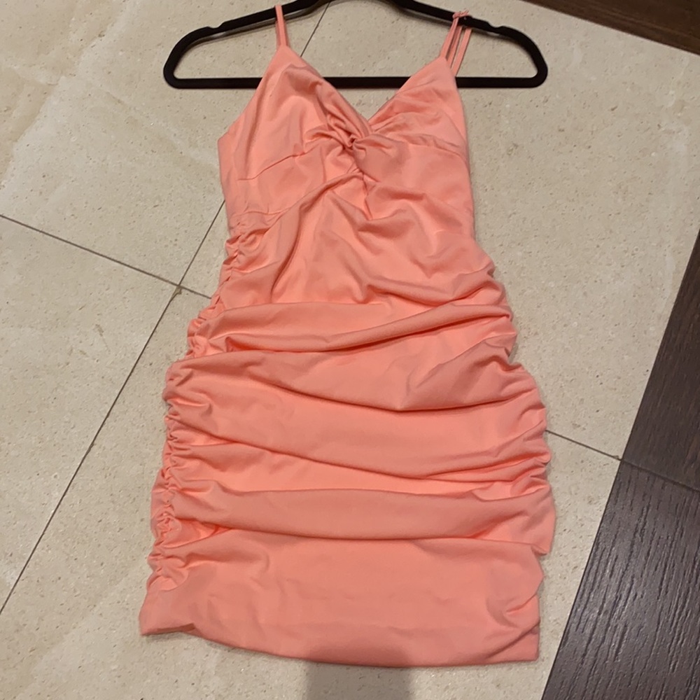 Gorgeous light pink ruffled dress